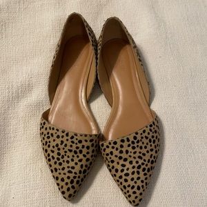 J. Crew Zoe Leopard D’Orsay Flats